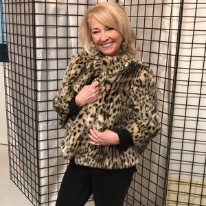 Animal Print Teddy Coat
